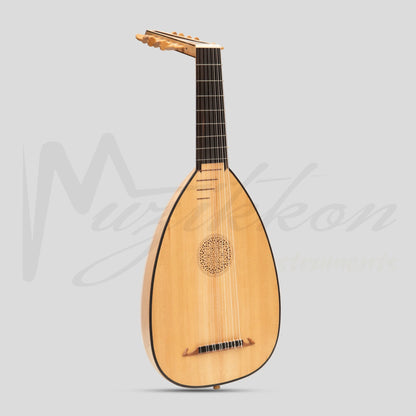 Muzikkon Descant Lute 7 Course Left Hand Lacewood Lute