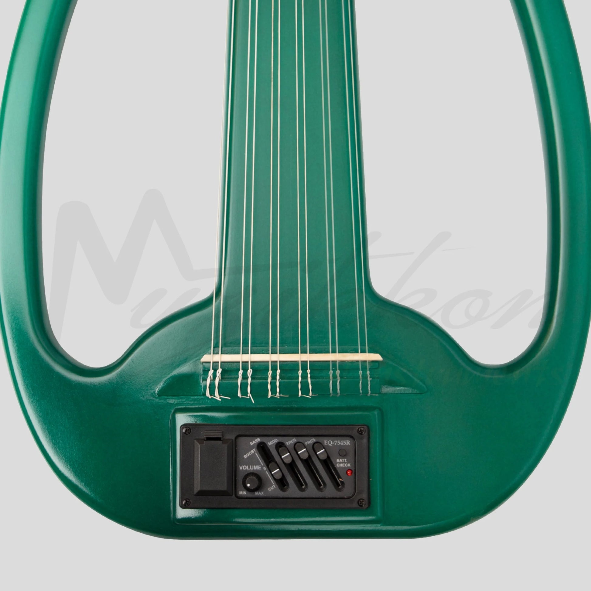 Muzikkon Electric Arabic Frame Oud With Pegs Lacewood Green