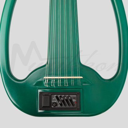 Muzikkon Electric Arabic Frame Oud With Pegs Lacewood Green