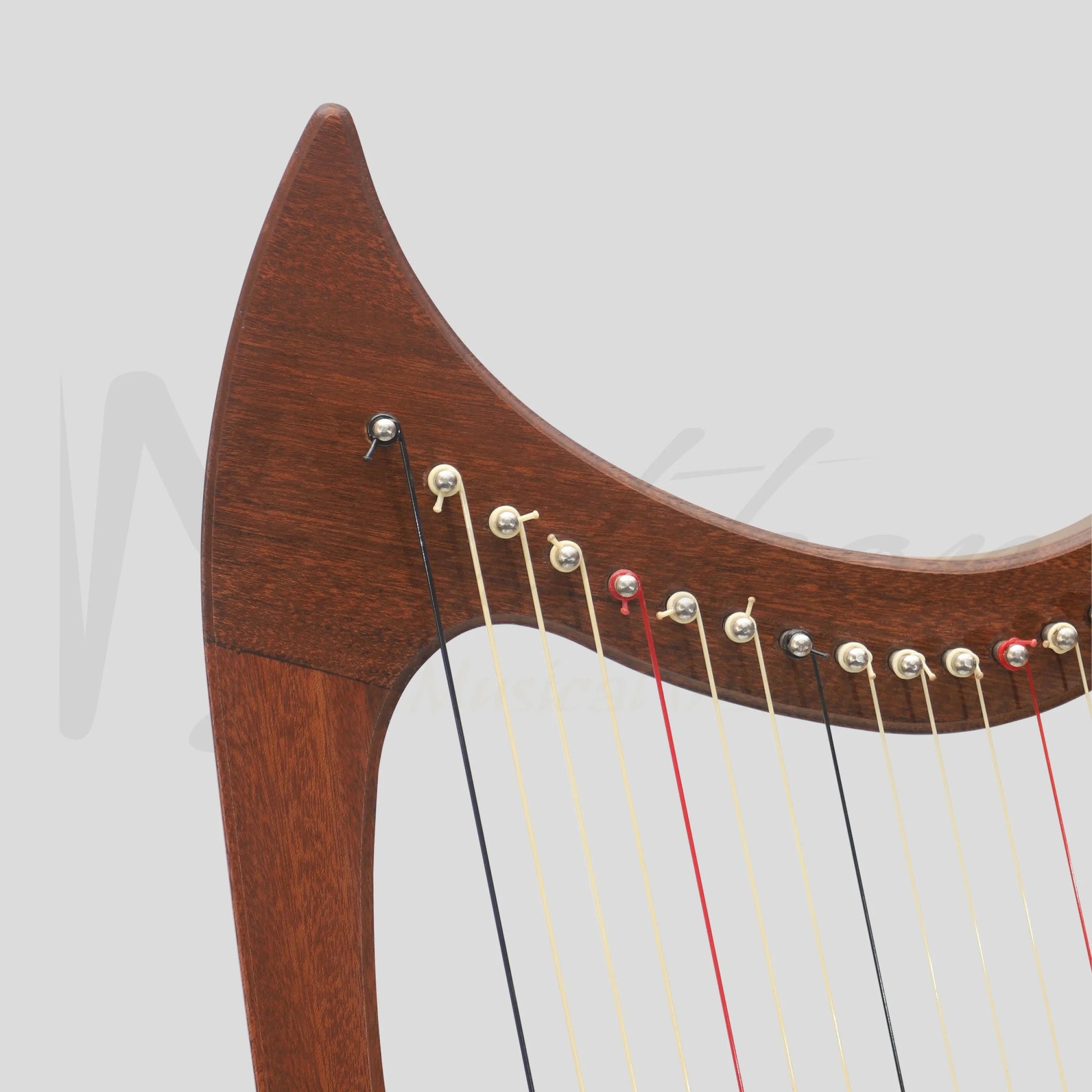 Muzikkon Gothic Harp 19 String Mahogany