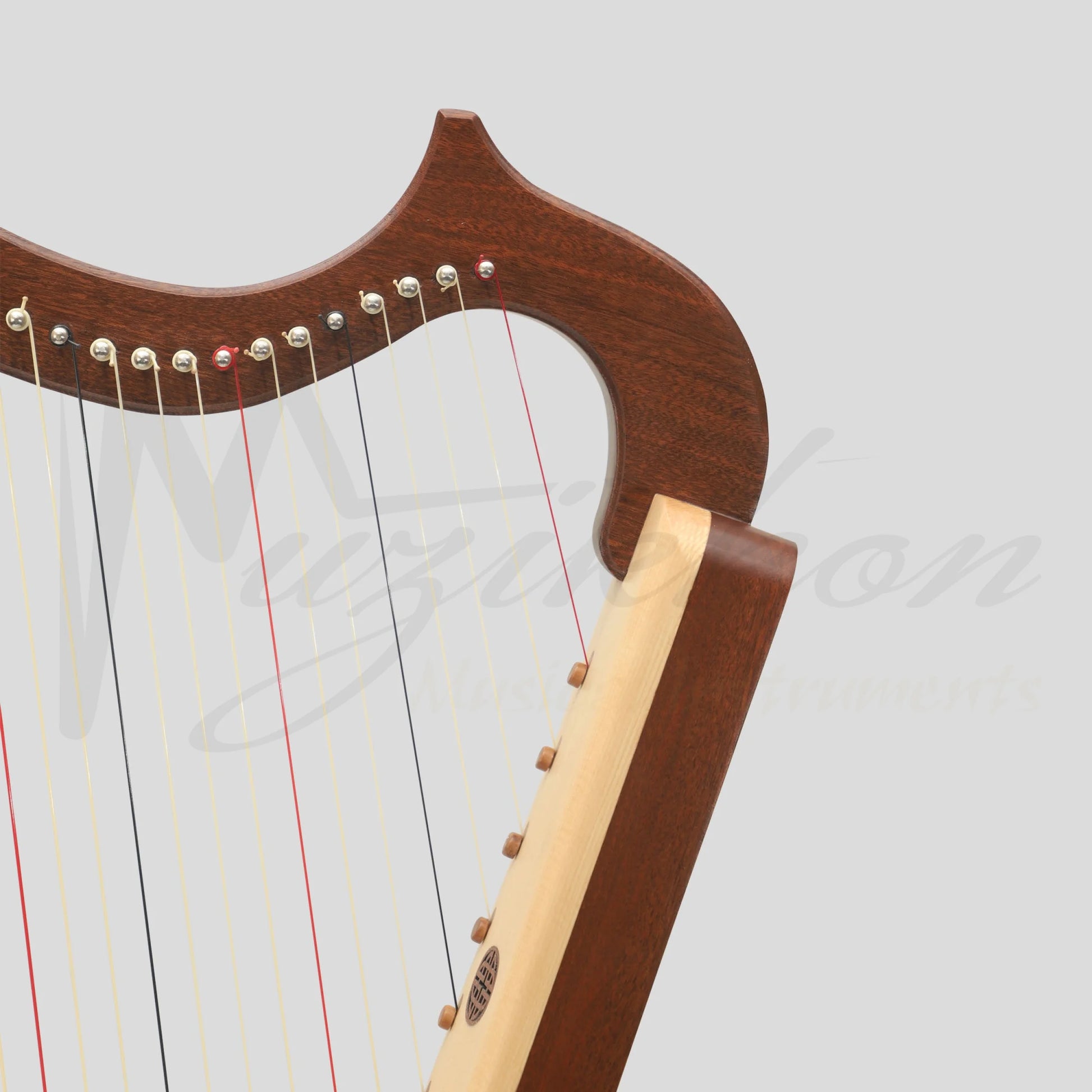 Muzikkon Gothic Harp 19 String Mahogany