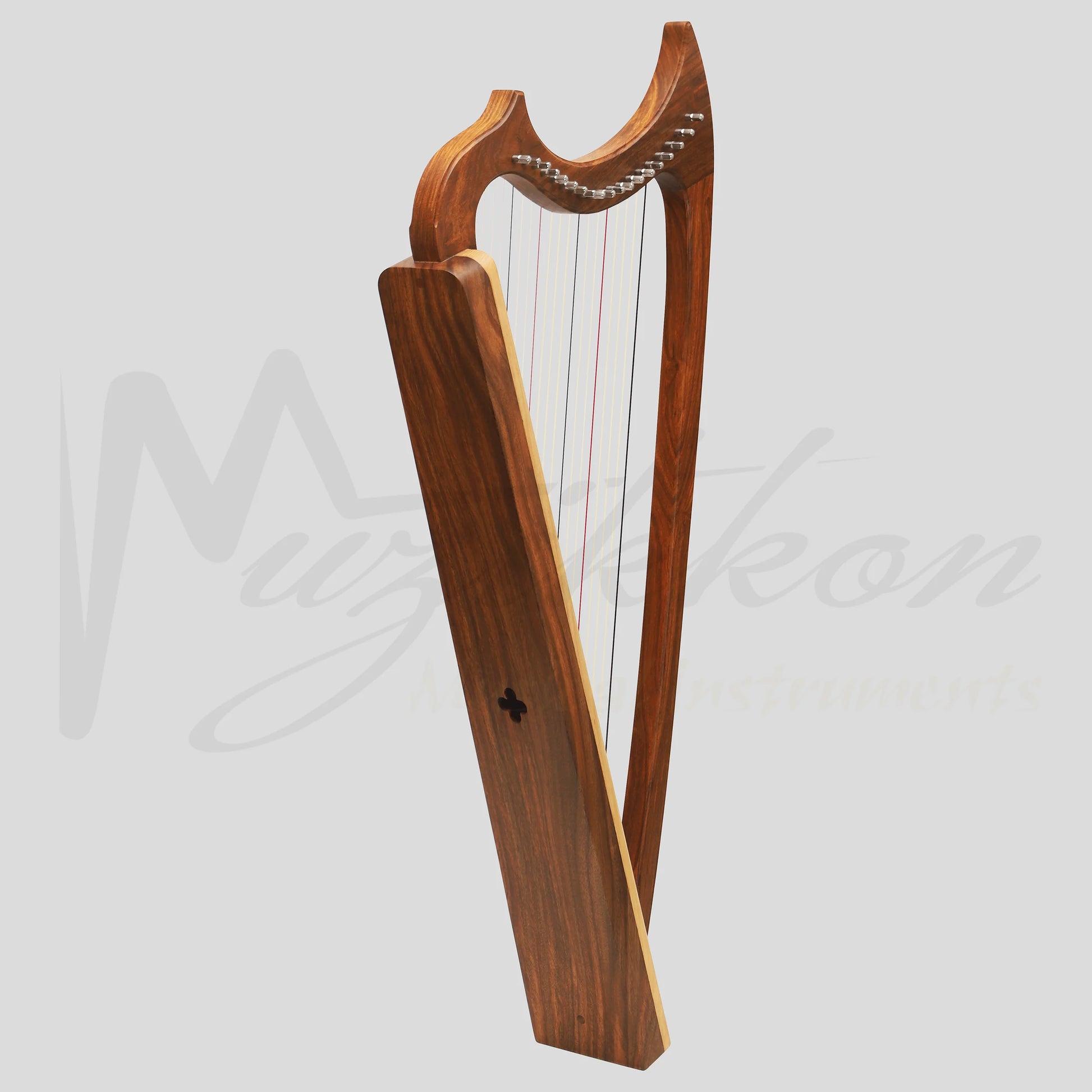 Muzikkon Gothic Harp 19 String Rosewood