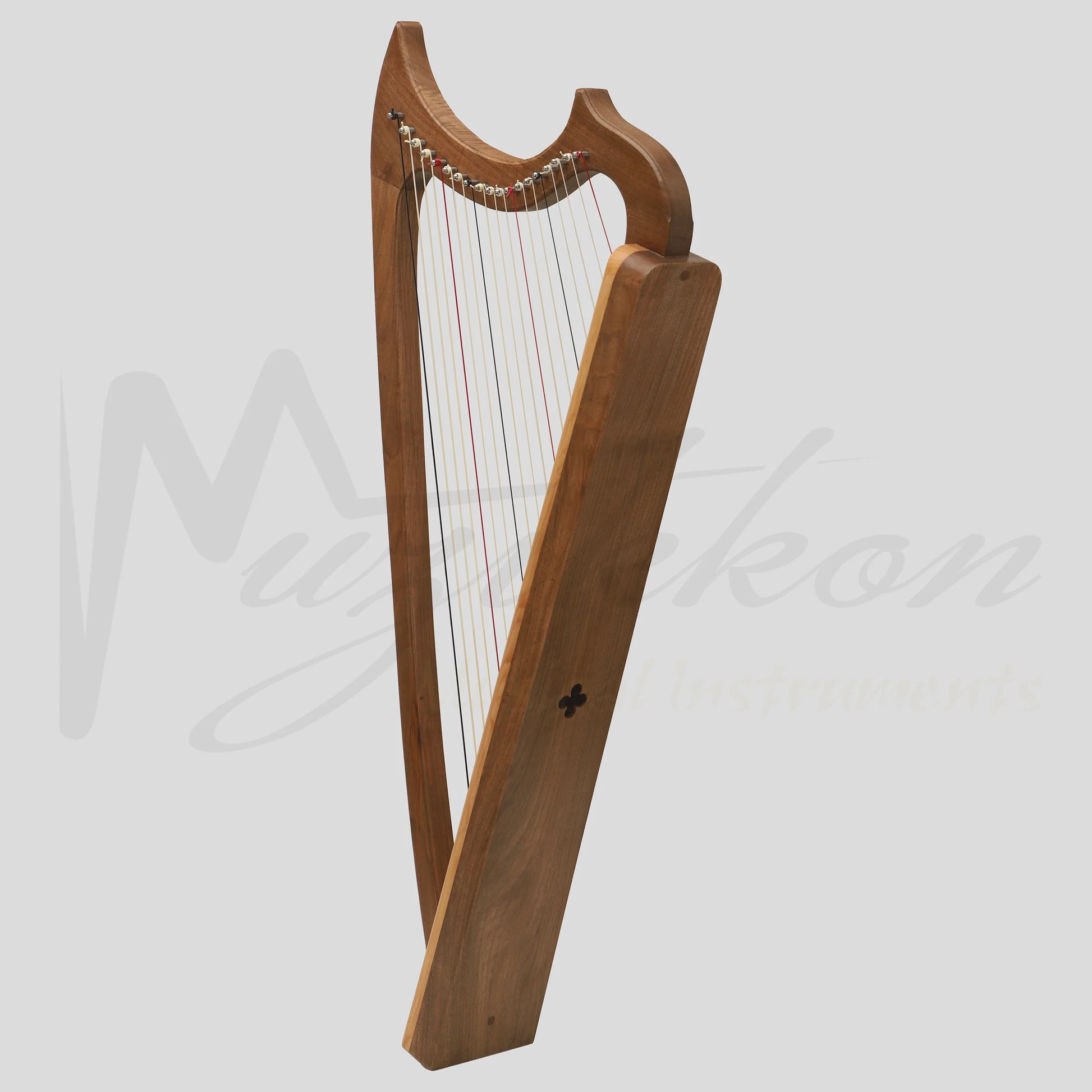 Muzikkon Gothic Harp 19 String Walnut