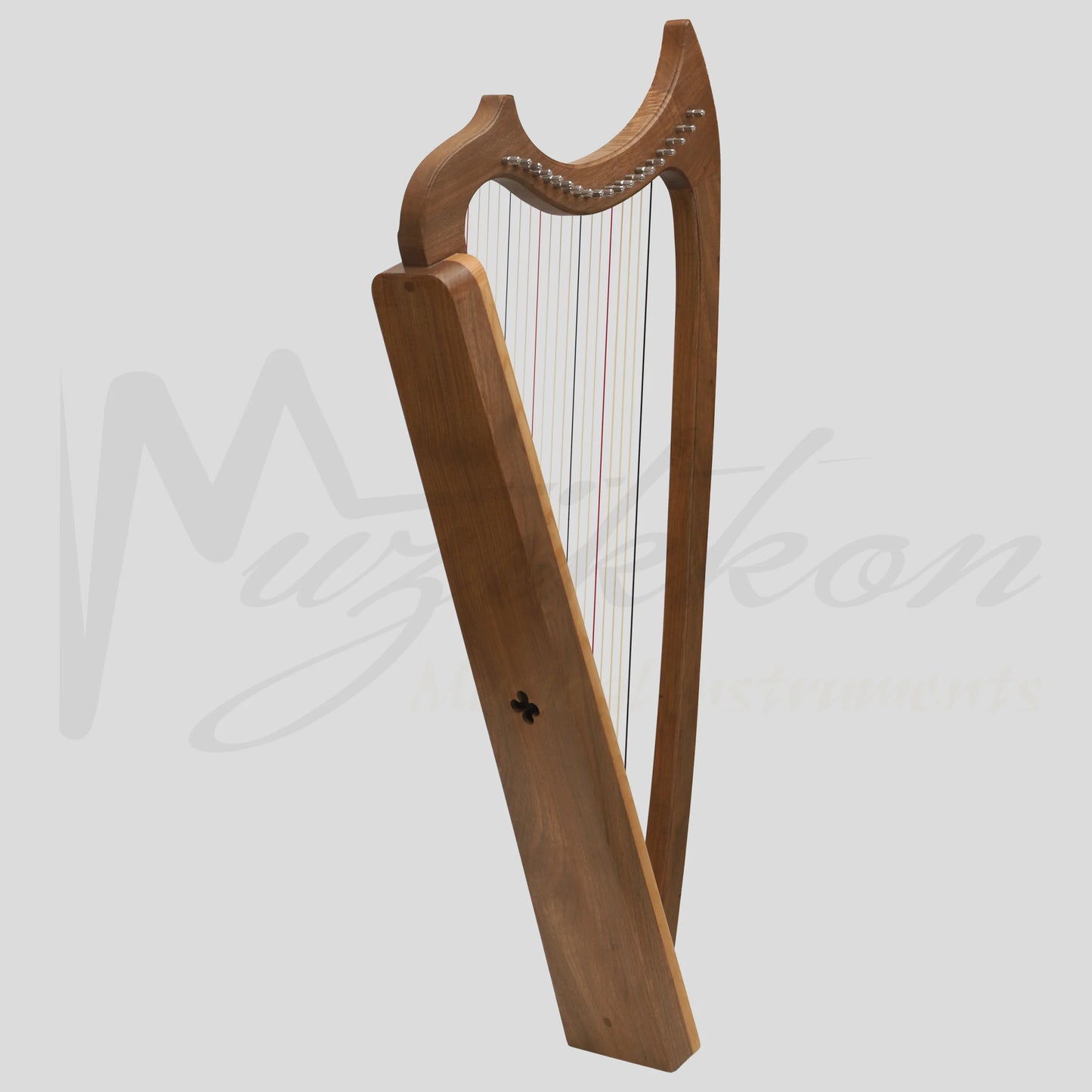 Muzikkon Gothic Harp 19 String Walnut