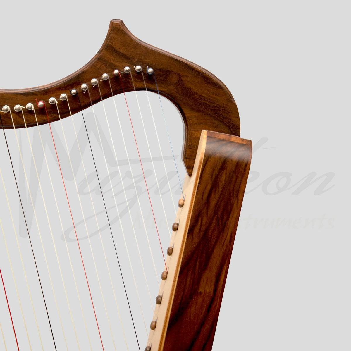 Gothic String Instruments Muzikkon Gothic Harp 29 String Rosewood for Sale in Ireland