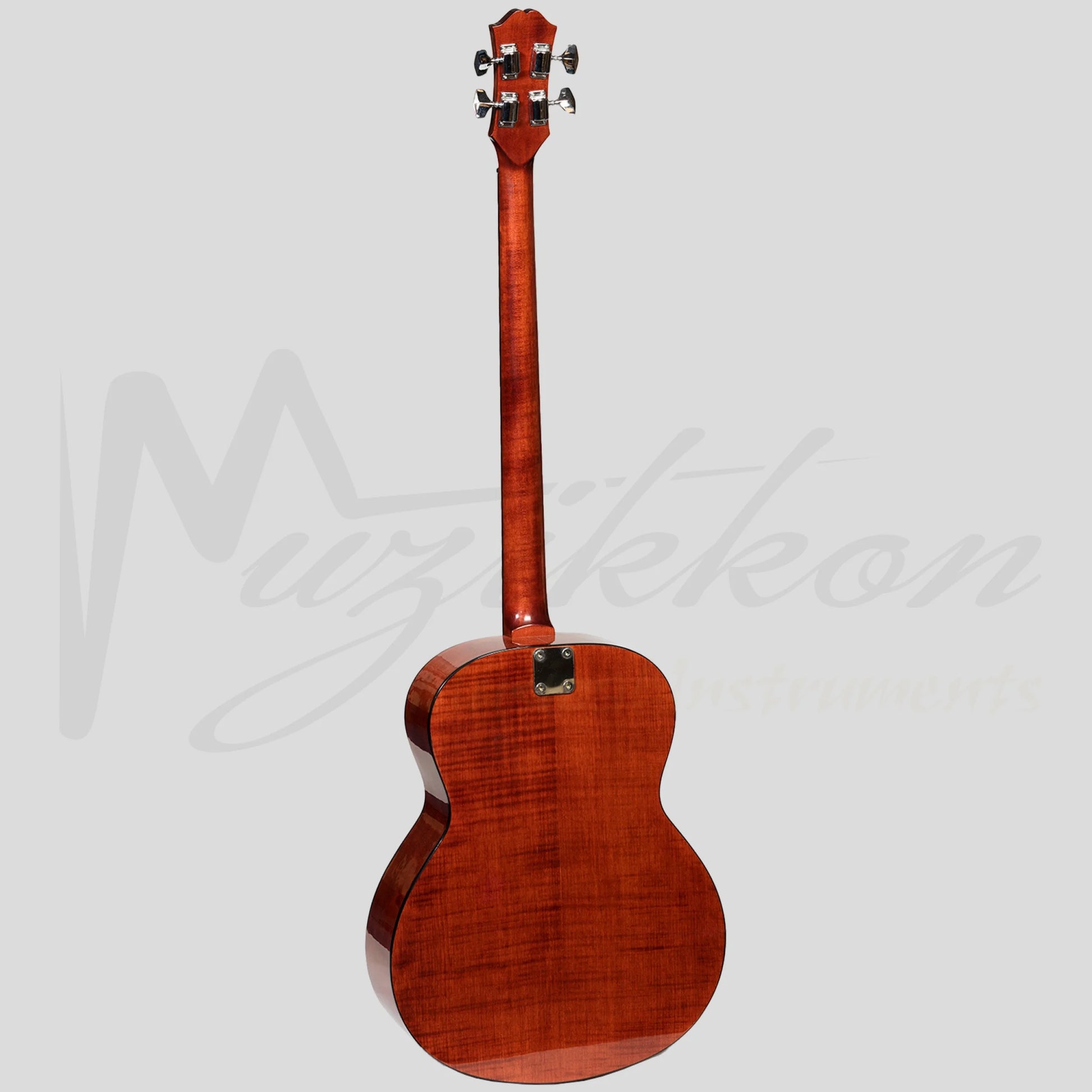 Muzikkon Jumbo Acoustic Bass Guitar 4 String