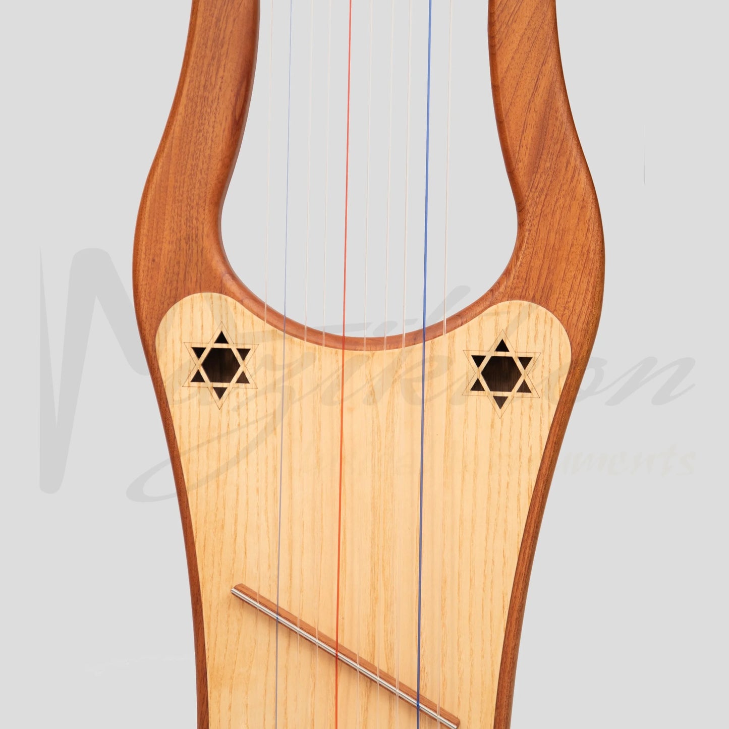 Muzikkon Large Kinnor Harp 10 String Red Cedar