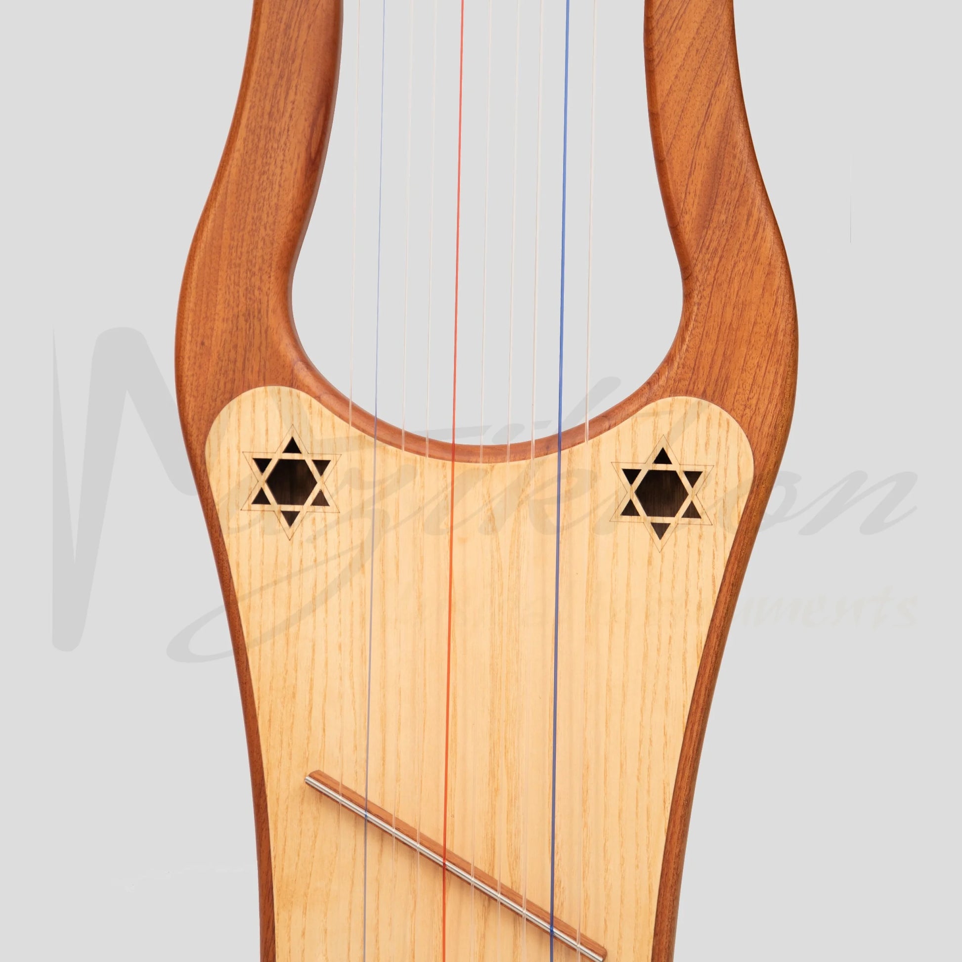 Muzikkon Large Kinnor Harp 10 String Red Cedar