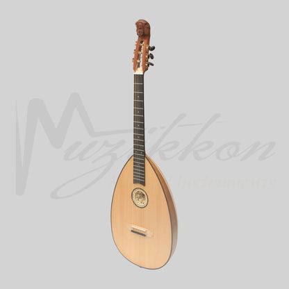 MUZIKKON LUTE GUITAR 6 STEEL STRINGS Lacewood/Rosewood