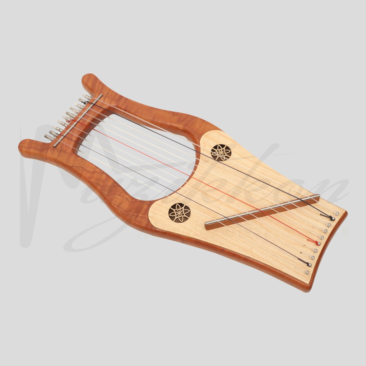 Muzikkon Mini Kinnor Harp 10 String Red Cedar