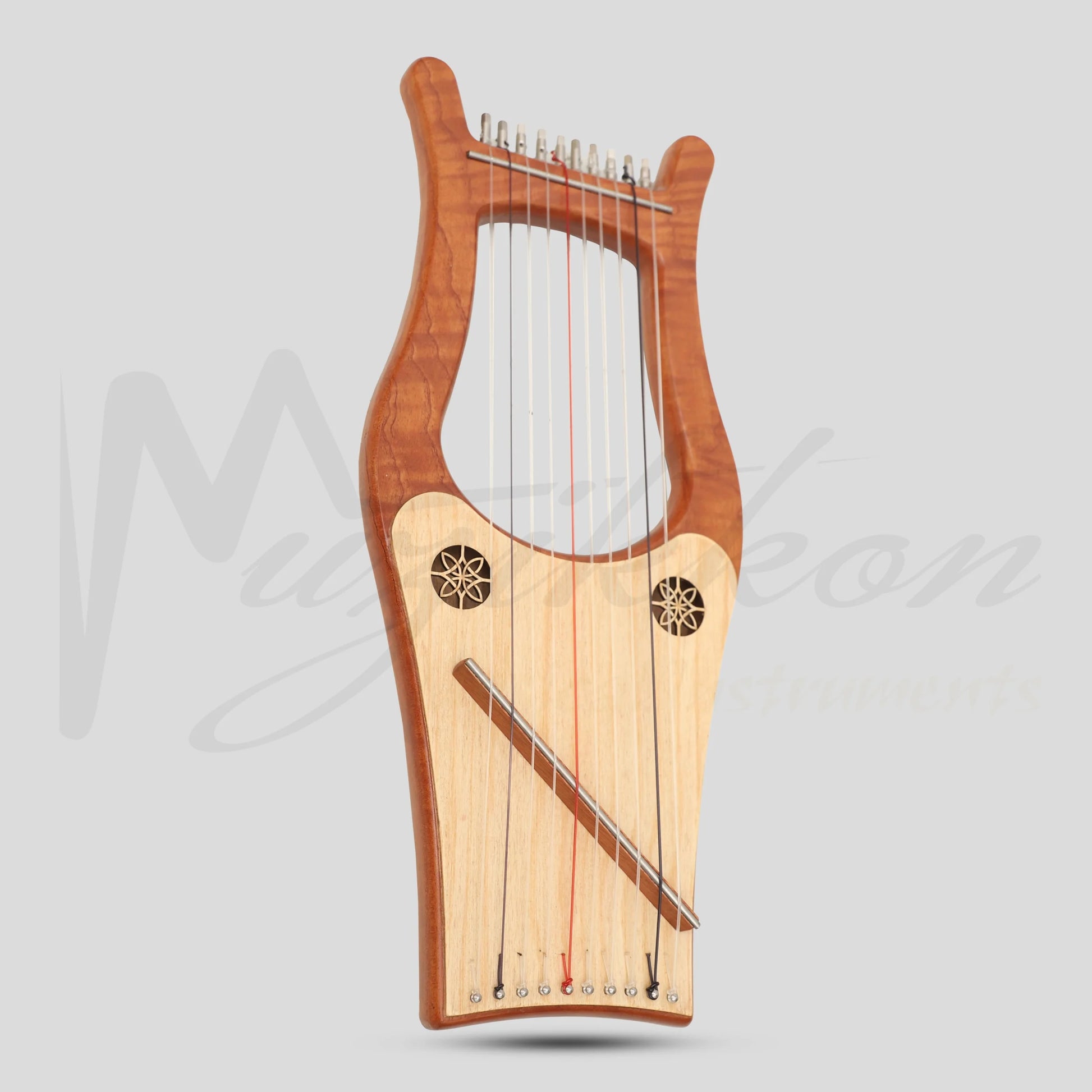 Muzikkon Mini Kinnor Harp 10 String Red Cedar
