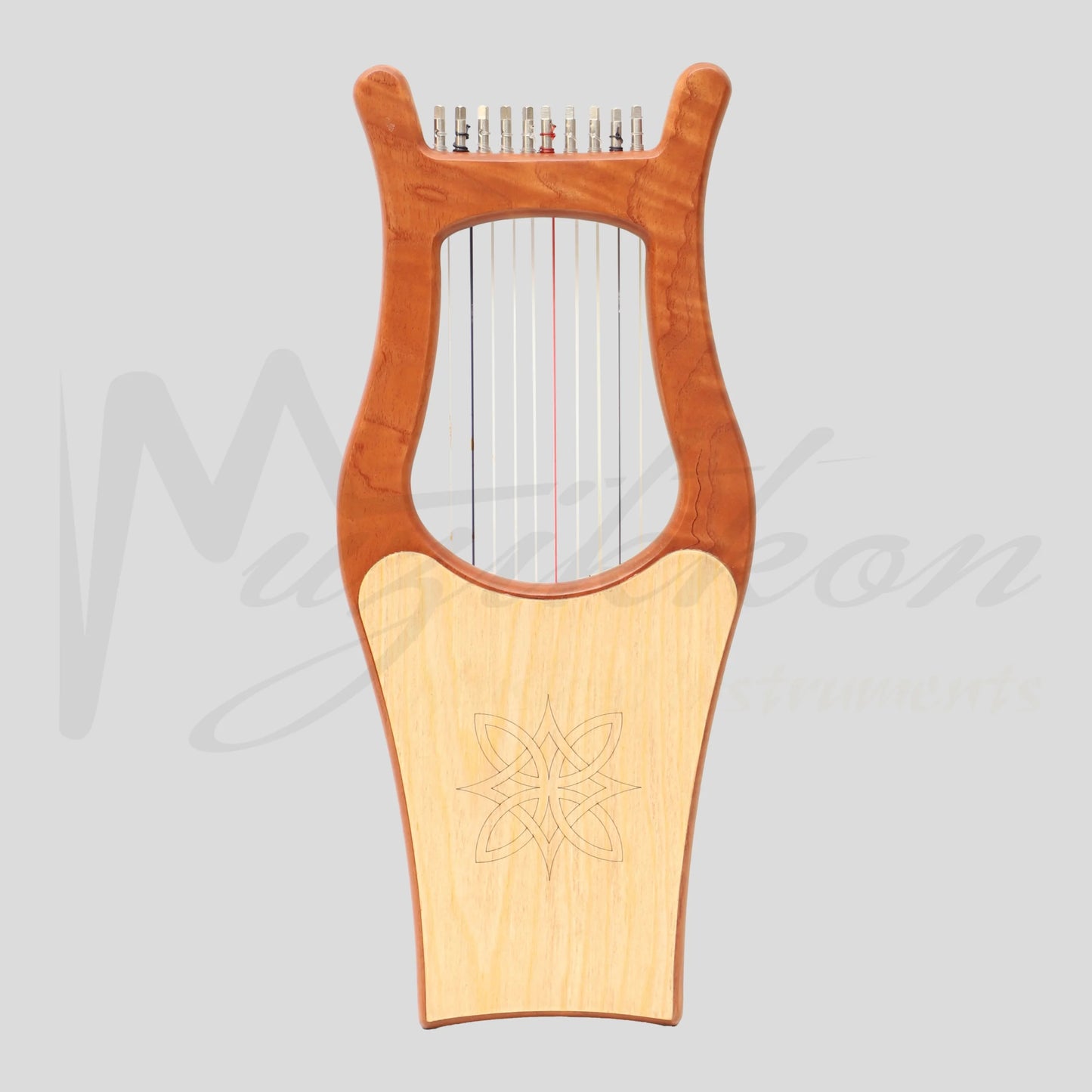 Muzikkon Mini Kinnor Harp 10 String Red Cedar