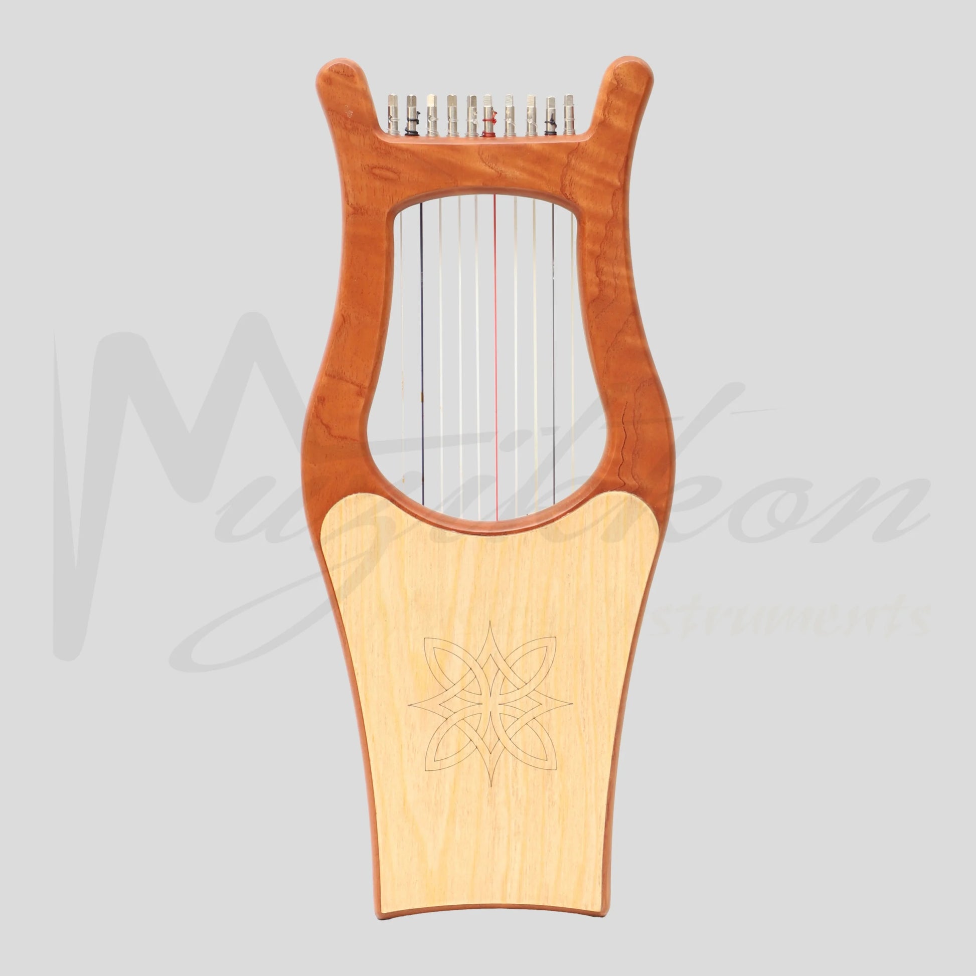 Muzikkon Mini Kinnor Harp 10 String Red Cedar