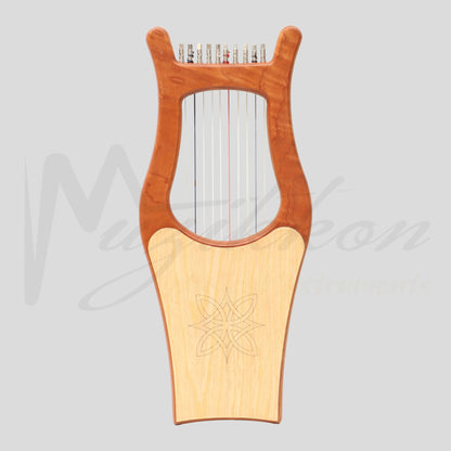 Muzikkon Mini Kinnor Harp 10 String Red Cedar