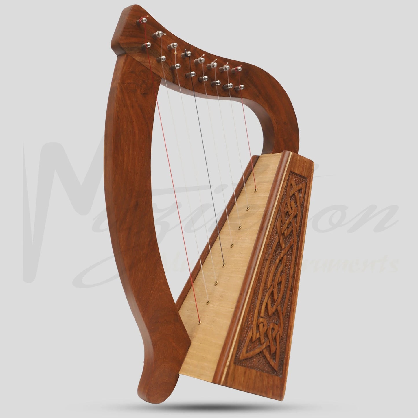 Muzikkon O’carolan Harp 8 Strings Rosewood Knotwork