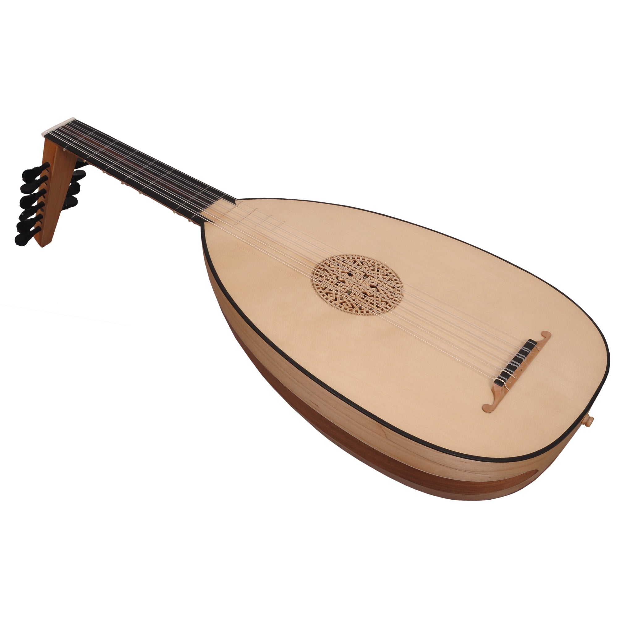 Strings - Lute - Renaissance Lute, 6 Course Variegated Left Maple ...