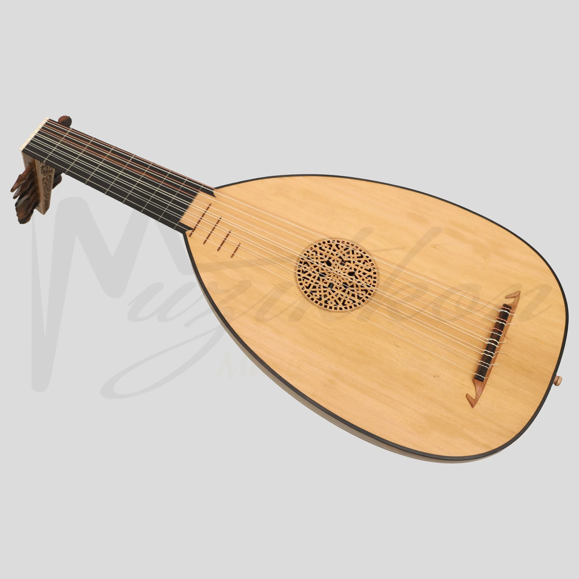 Muzikkon Renaissance Lute 7 Course Deluxe Left Hand After Hieber Lute