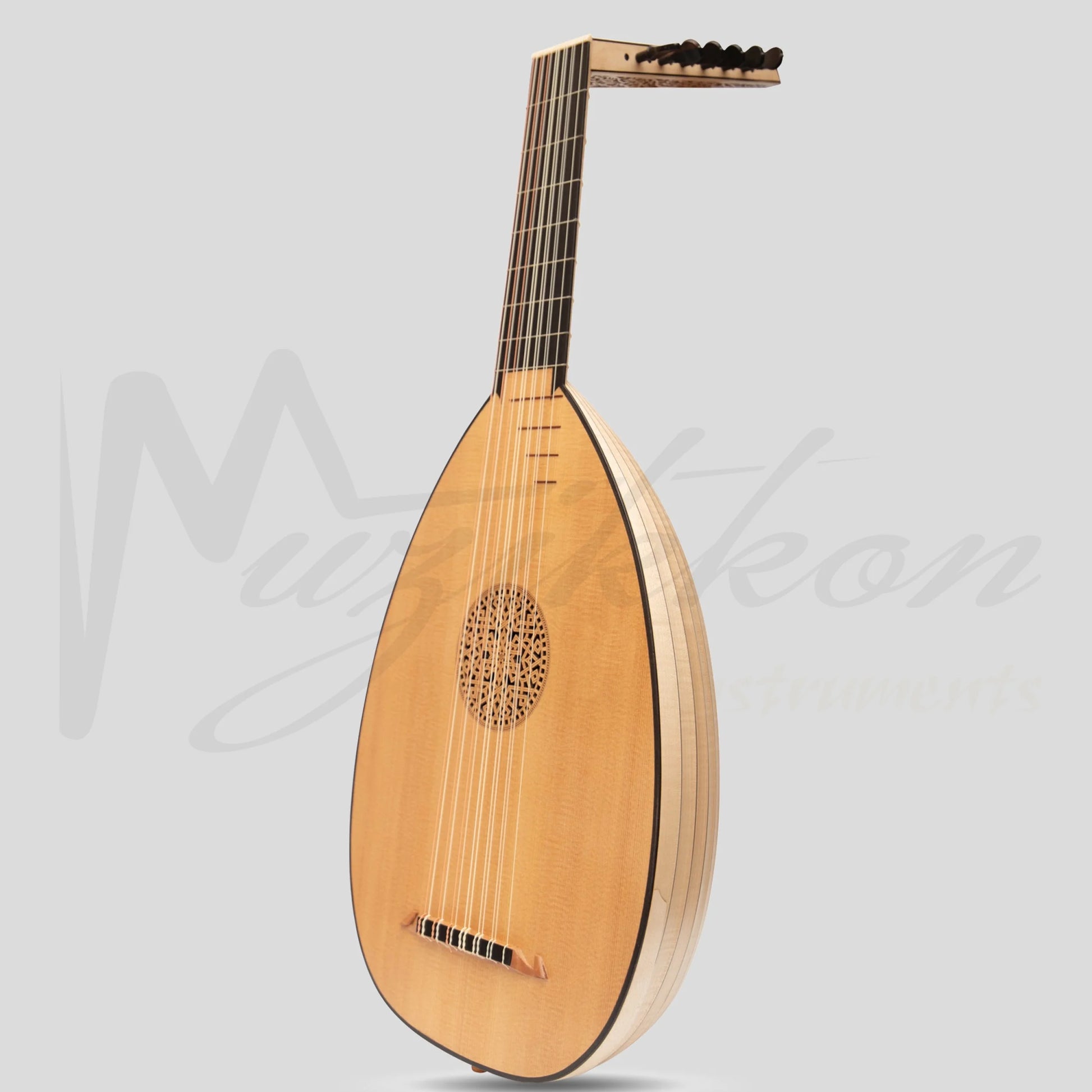 Muzikkon Renaissance Lute 7 Course Deluxe Right Hand After Hieber Maple