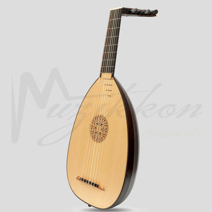 Muzikkon Renaissance Lute 7 Course Right Hand After Hieber Wenge