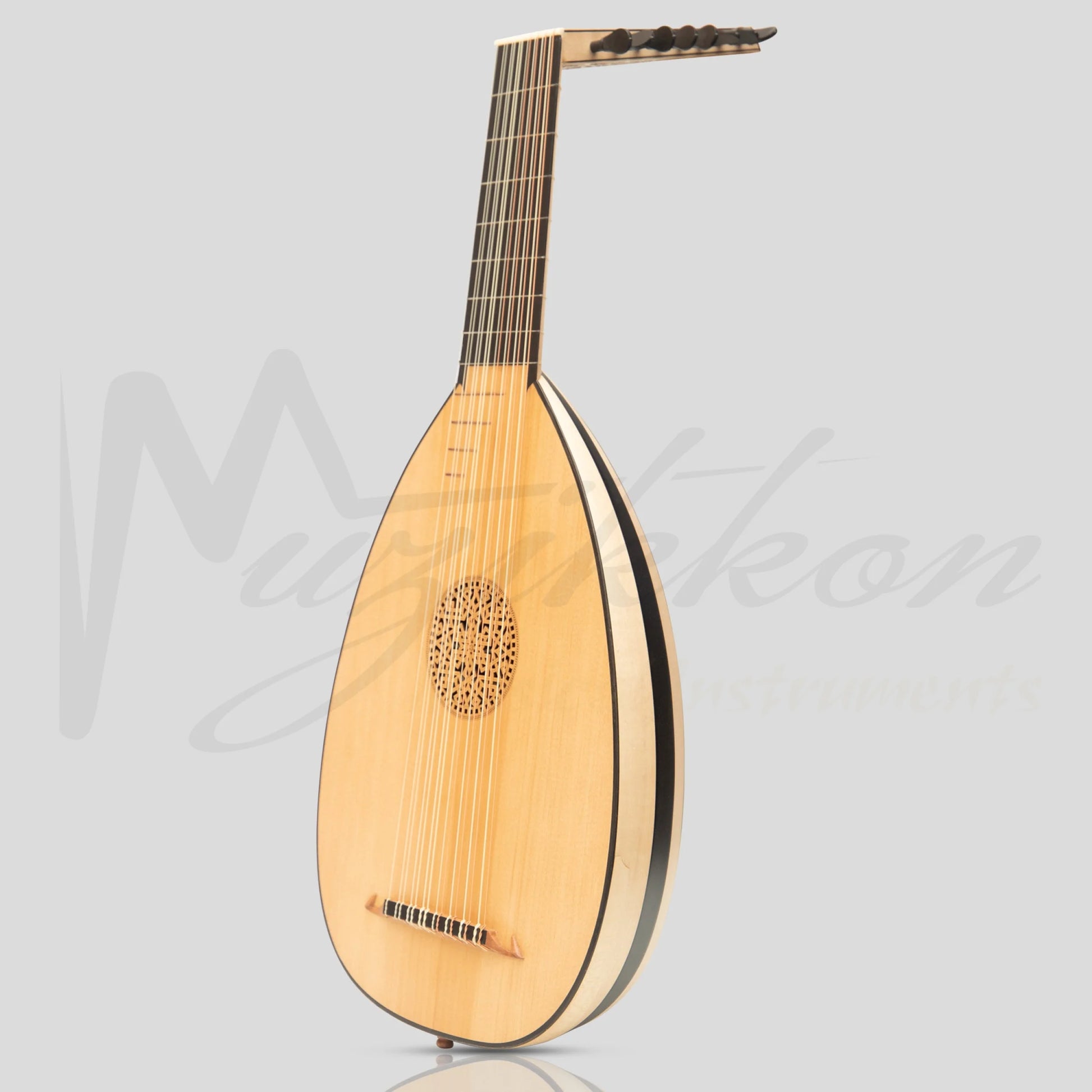 Muzikkon Renaissance Lute 8 Course Left Hand After Hieber Maple/Ebony