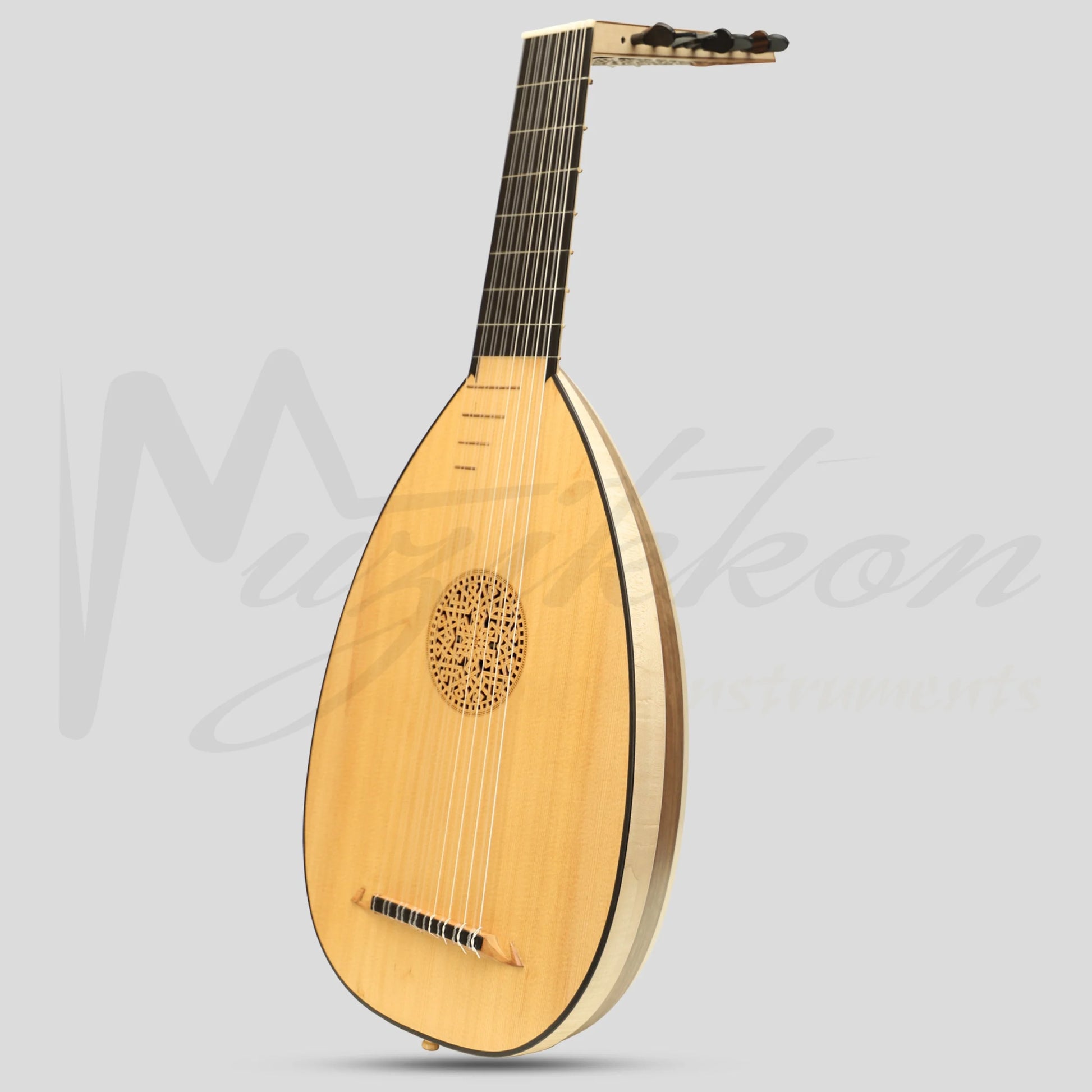 Muzikkon Renaissance Lute 8 Course Left Hand After Hieber Maple/Walnut