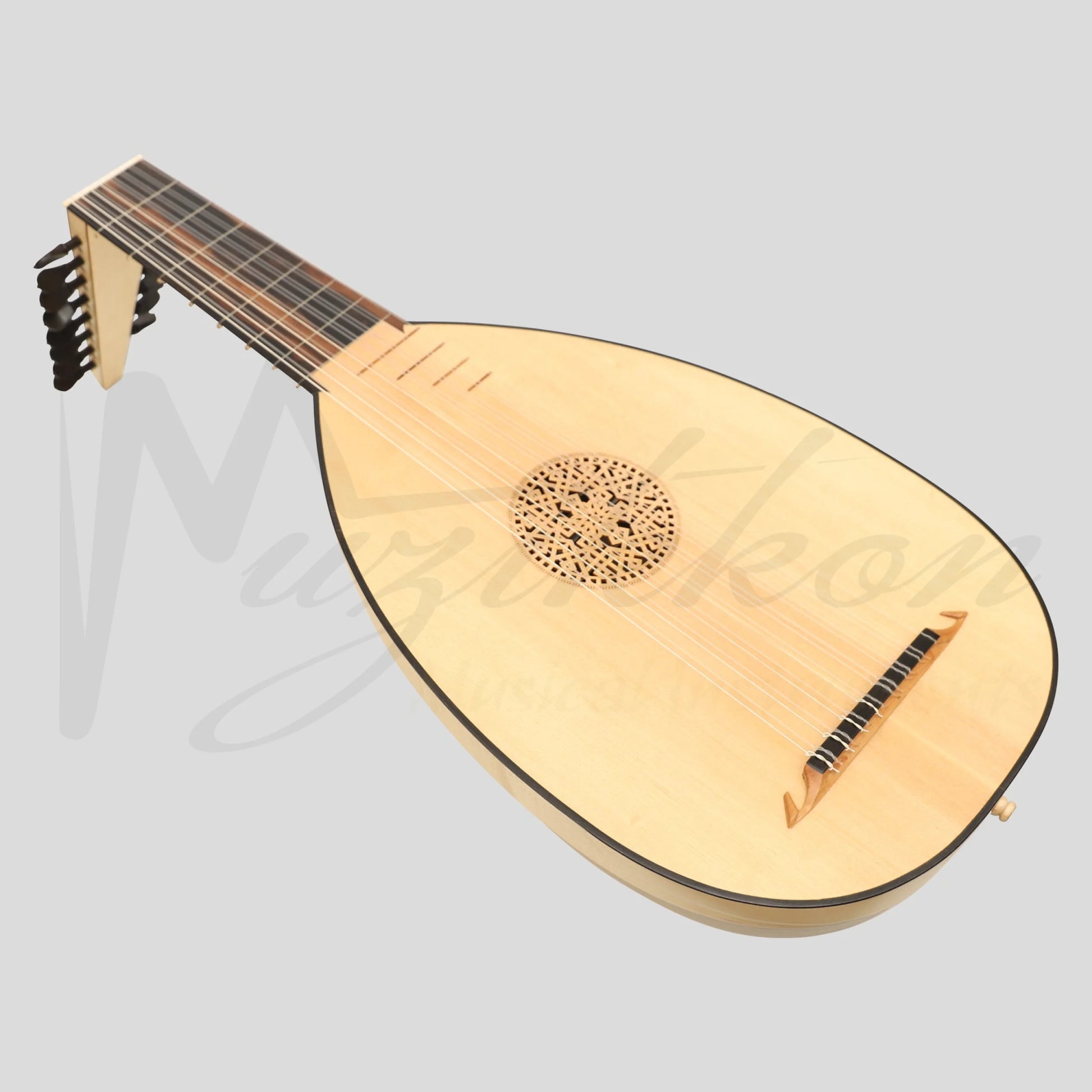 Muzikkon Renaissance Lute 8 Course Right Hand After Hieber Lute
