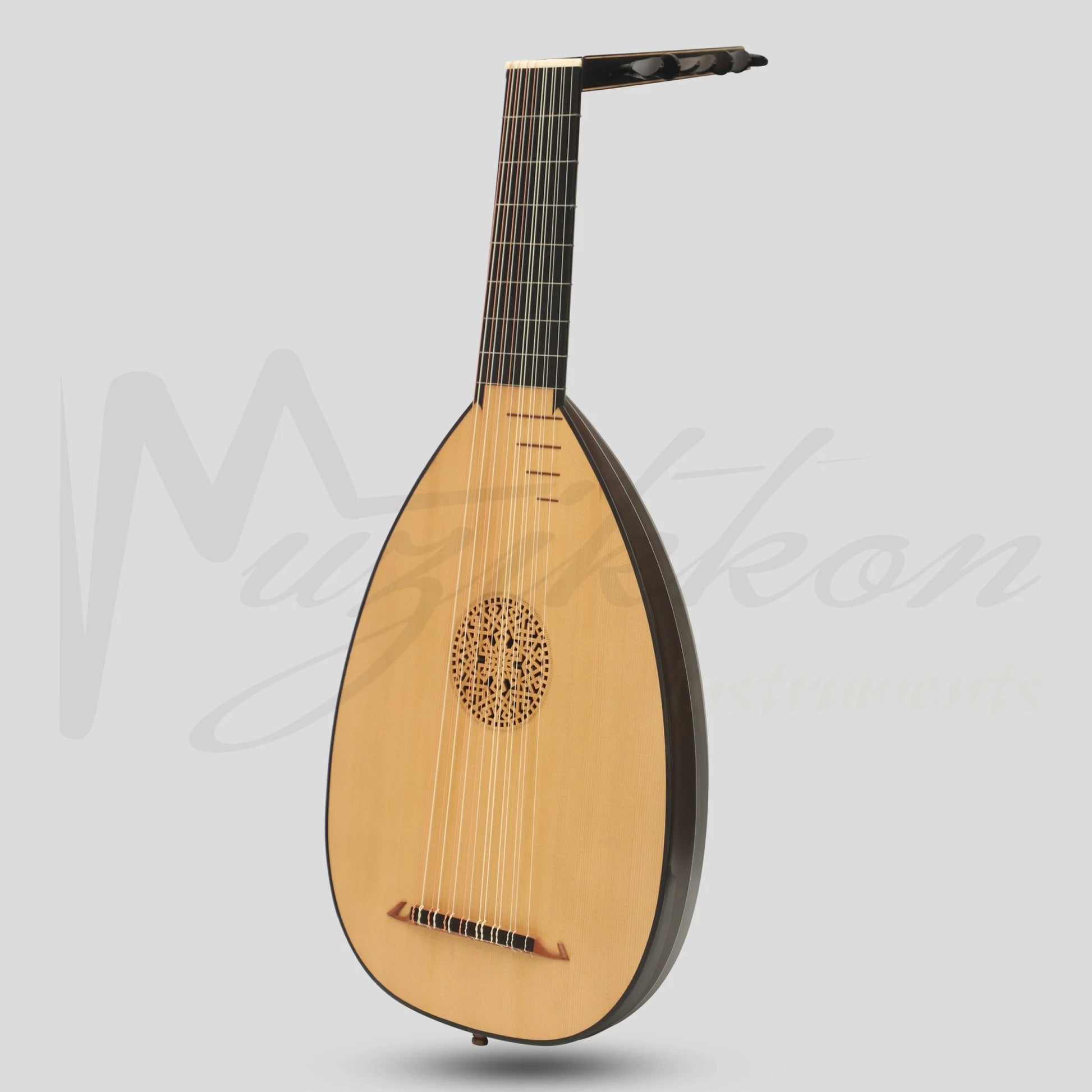 Muzikkon Renaissance Lute 8 Course Right Hand After Hieber Wenge Lute
