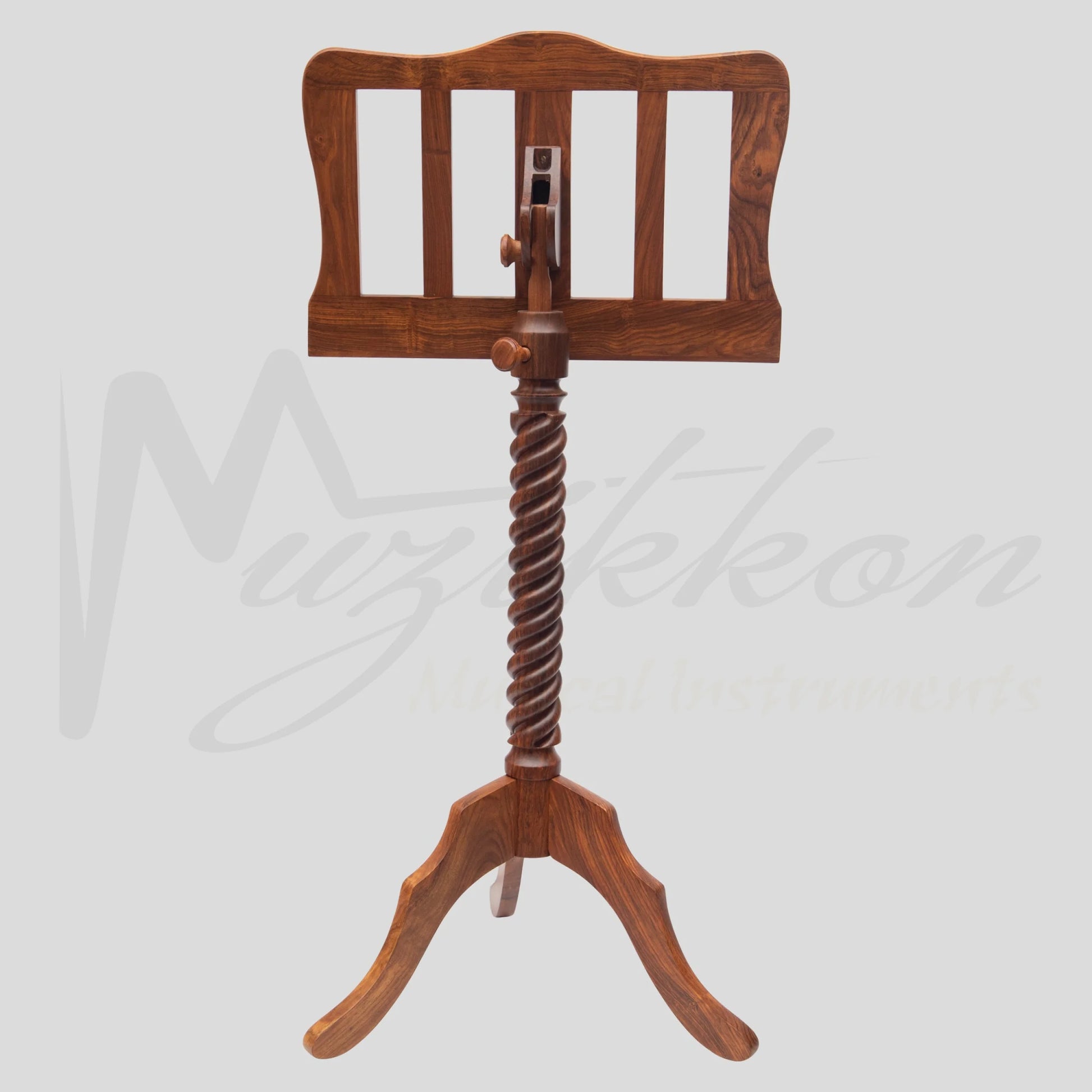 Muzikkon Single Tray Sprial Music Stand Rosewood