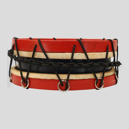 Muzikkon Tabor Drum 10 Inch Red