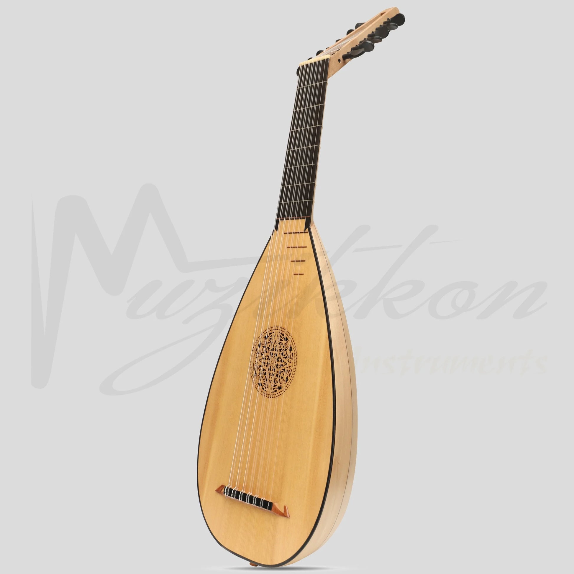 Muzikkon Travel Lute 7 Course Right Hand Lacewood