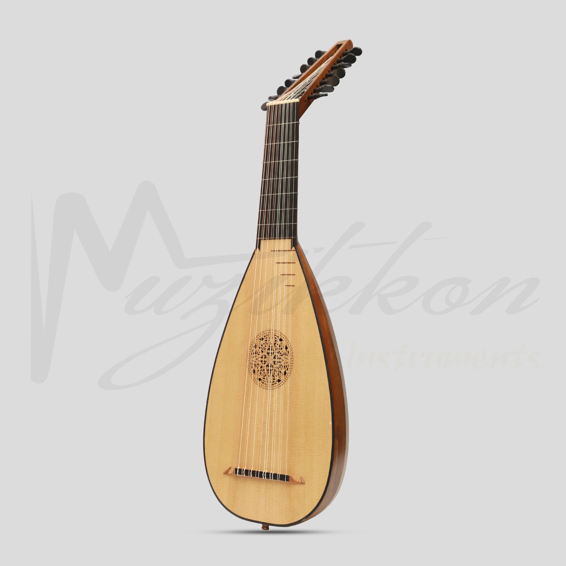 Muzikkon Travel Lute 8 Course Right Hand Rosewood Lute