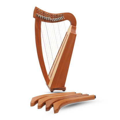 Muzikkon 15 String Trinity Cèilidh Harp Mahogany