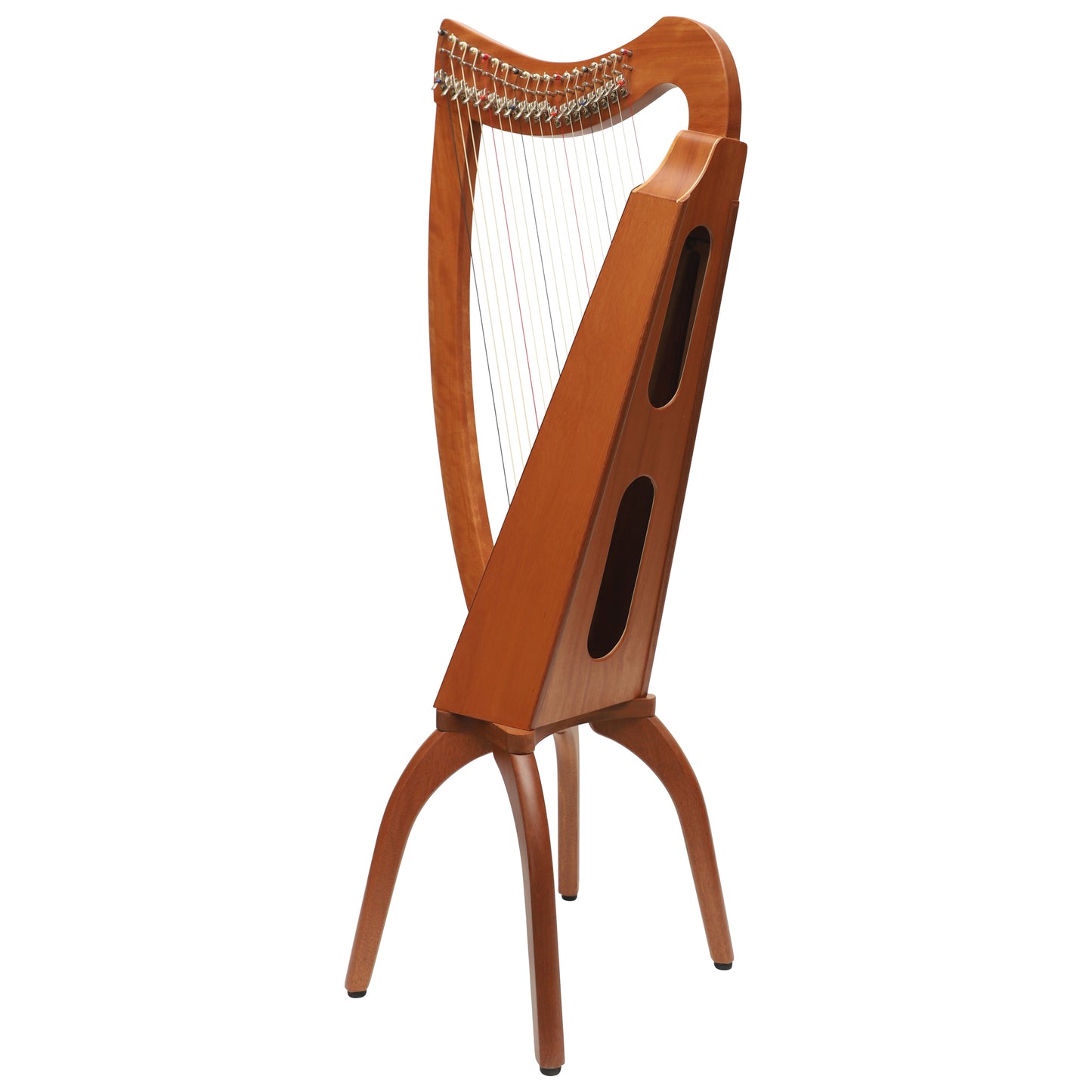 Muzikkon 19 String Trinity Cèilidh Harp Mahogany