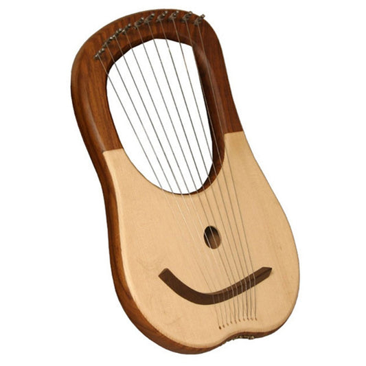 Muzikkon Lyre Harp 10 String Rosewood
