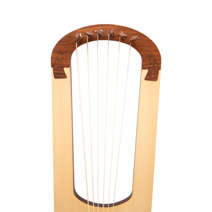 Muzikkon Anglo Saxon Lyre Harp Rosewood After Prittlewell Lyre Mid 7th Century Muzikkon
