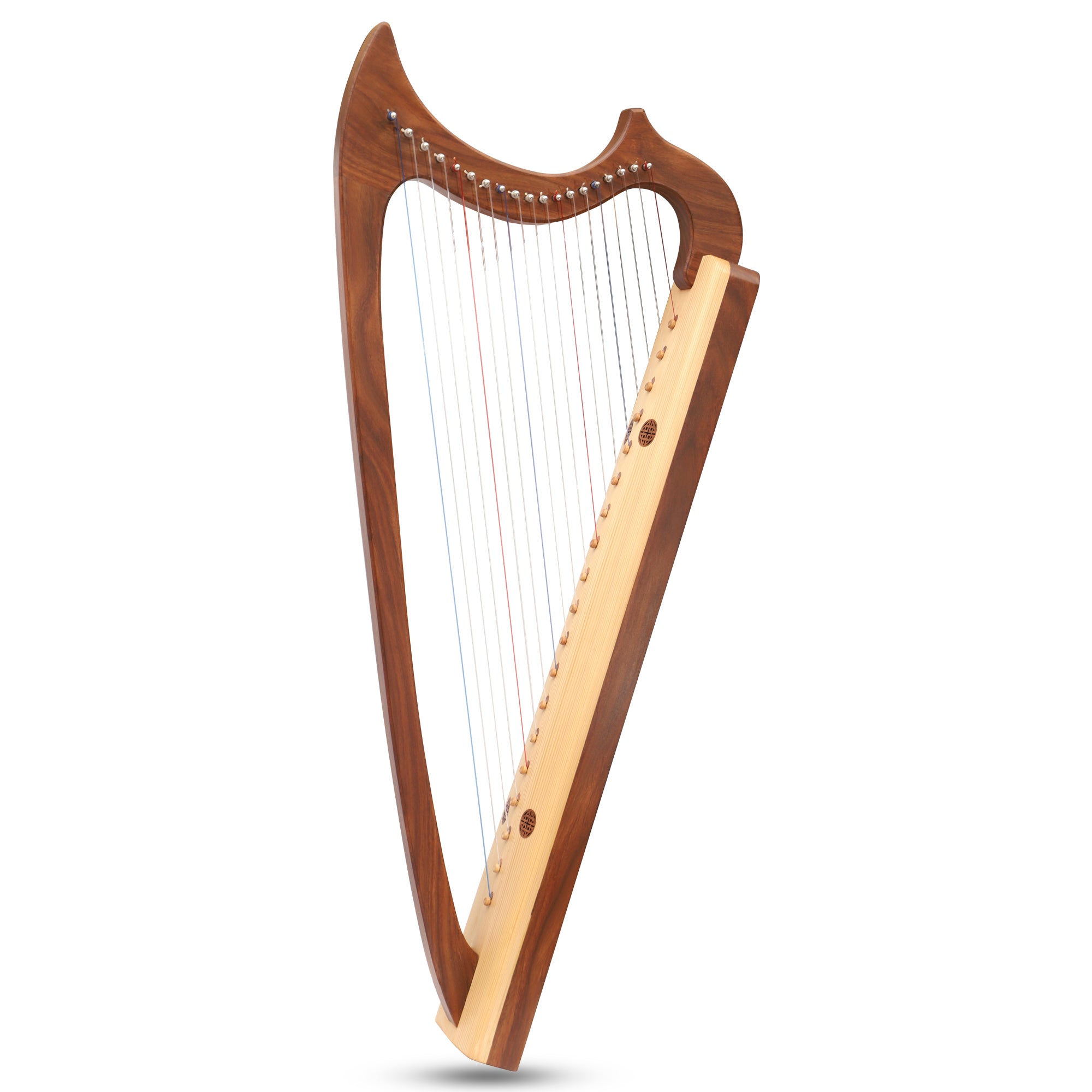 Gothic String Instruments Muzikkon Gothic Harp 19 String Rosewood for Sale Ireland