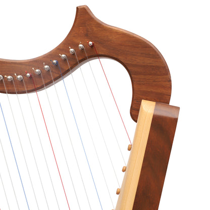 Muzikkon Gothic Harp 19 String Rosewood