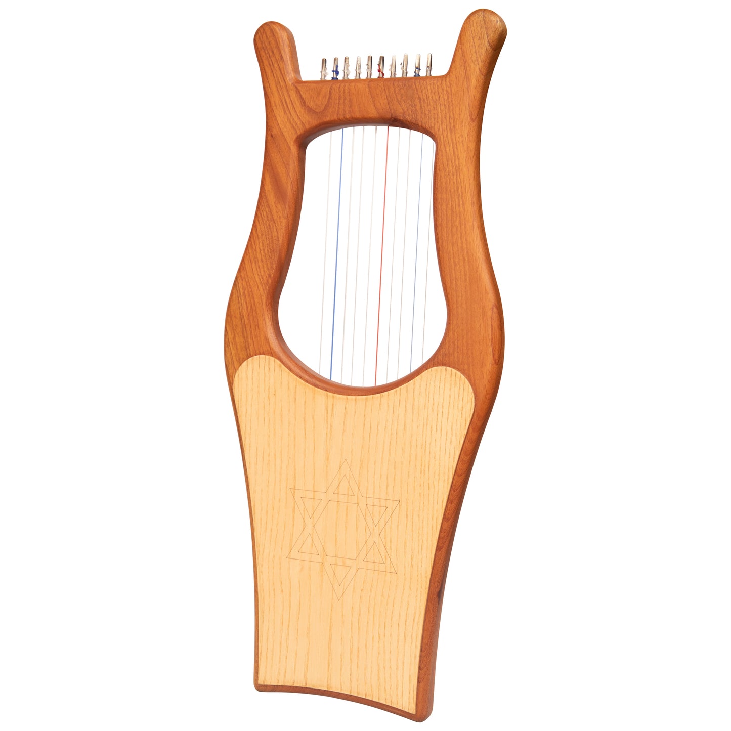 Muzikkon Large Kinnor Harp, 10 String Red Cedar