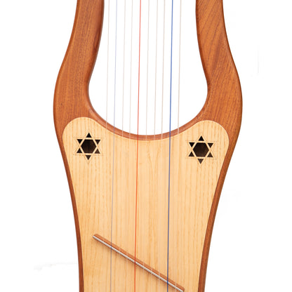 Muzikkon Große Kinnor-Harfe, 10-saitige Rotzeder