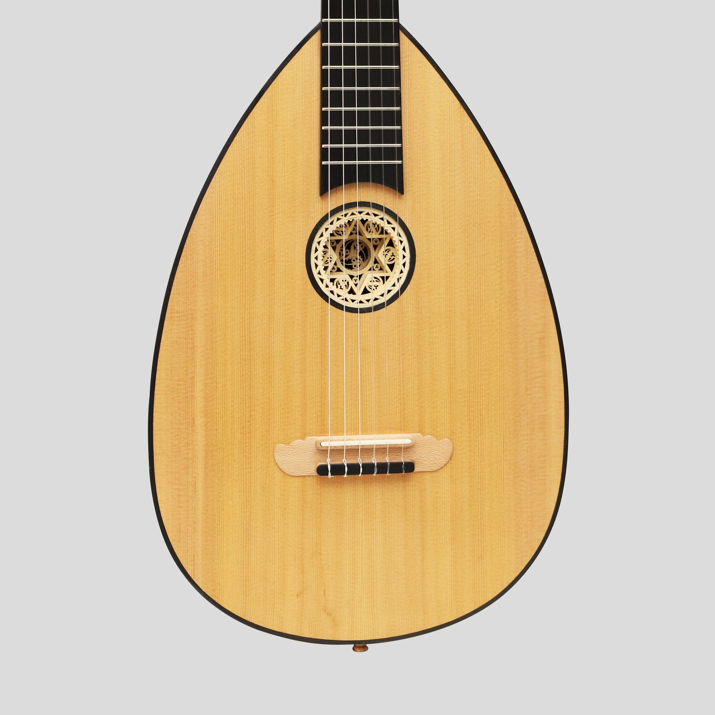 MUZIKKON LUTE GUITAR, 6 STRING WALNUT