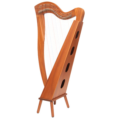 Muzikkon McHugh Harp, 29 Strings Square Back Mahogany
