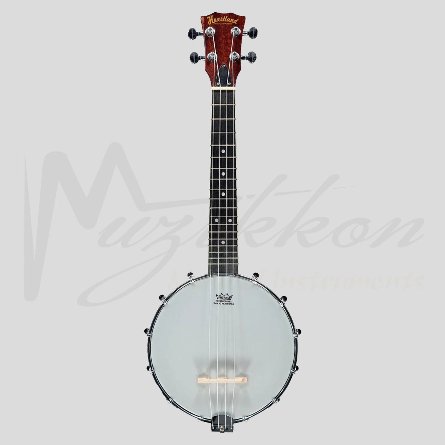 New Heartland 4 String Banjolele Banjo Ukulele 23 Inch Concert Mahogany