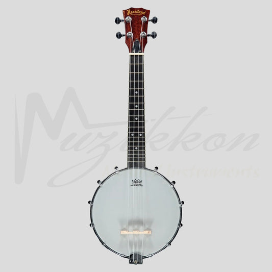 New Heartland 4 String Banjolele Banjo Ukulele 23 Inch Concert Mahogany