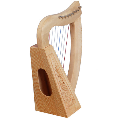 O'Carolan Harp, 8 String Lacewood Celtic Dragon