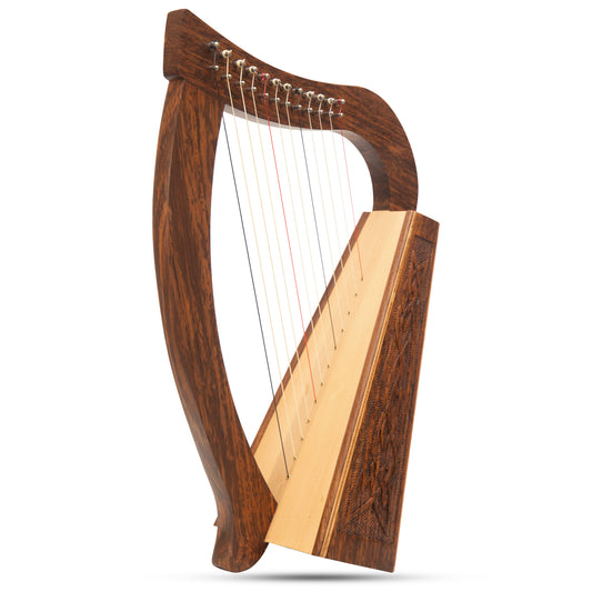 O'Carolan Harfe 12 String Palisander Knotarbeiten