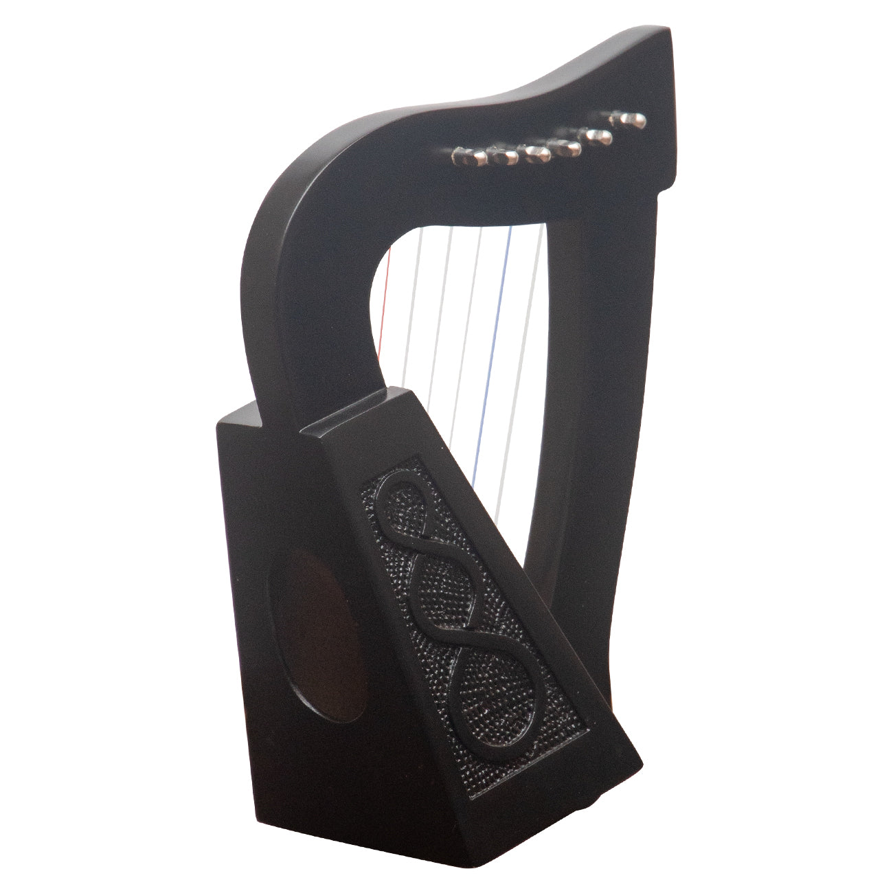 O'carolan Harp, 6 String Black Knotwork Muzikkon