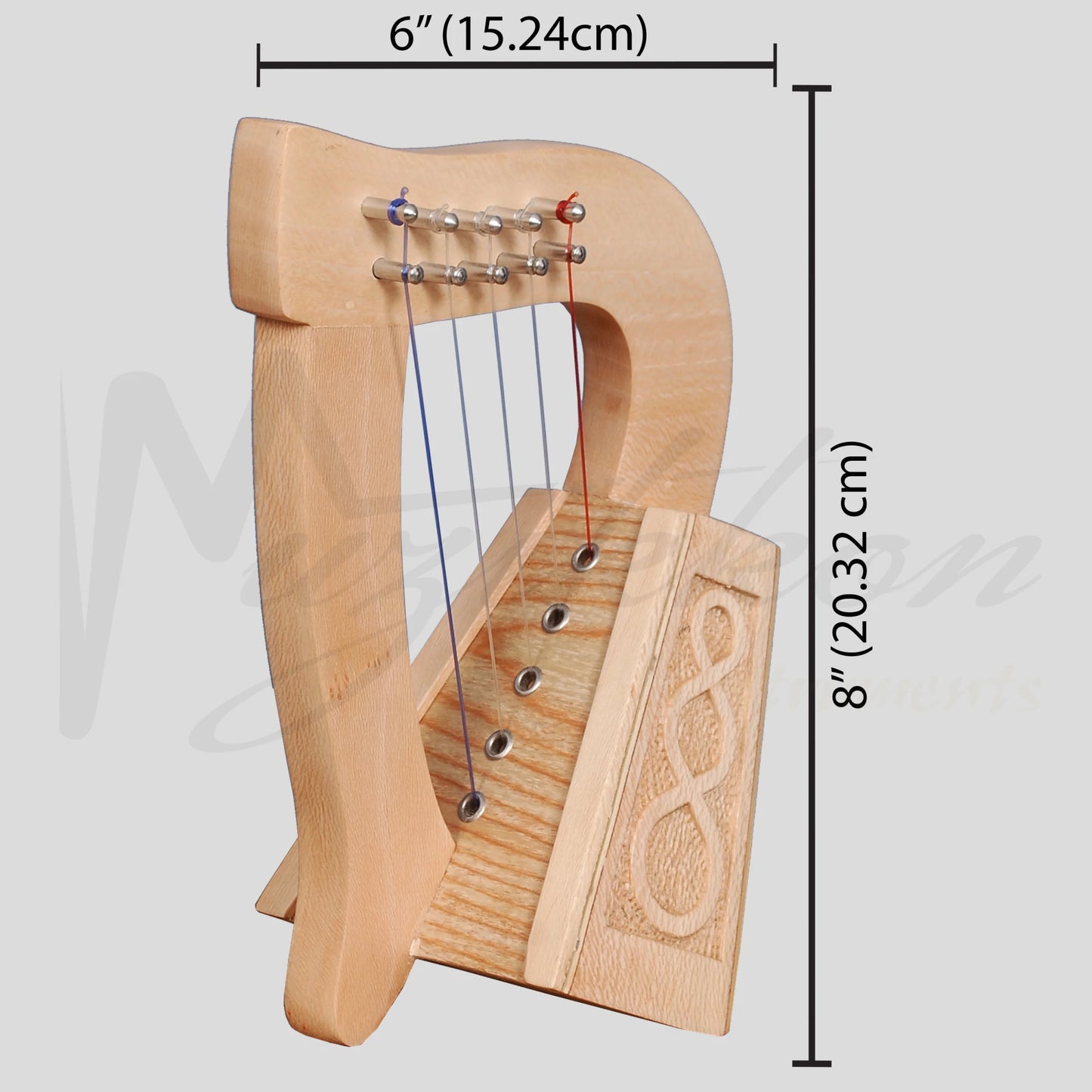 O’carolan Harp 5 String Lacewood Knotwork