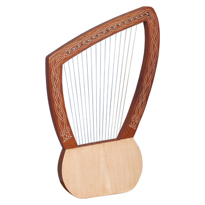Muzikkon Lyre Harp 16 String Rosewood