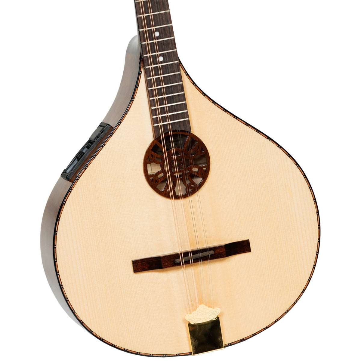 Traditional Electro Acoustic Irish Concert Bouzouki , 8 Strings ,Maple Body with Spruce Top