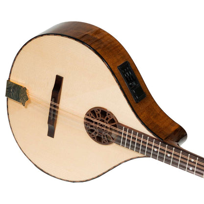 Traditional Electro Acoustic Irish Concert Bouzouki , 8 Strings ,Maple Body with Spruce Top